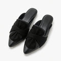 Mules negros elegantes para mujer