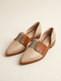 Stefania – Loafers Bicolores de Punta Fina