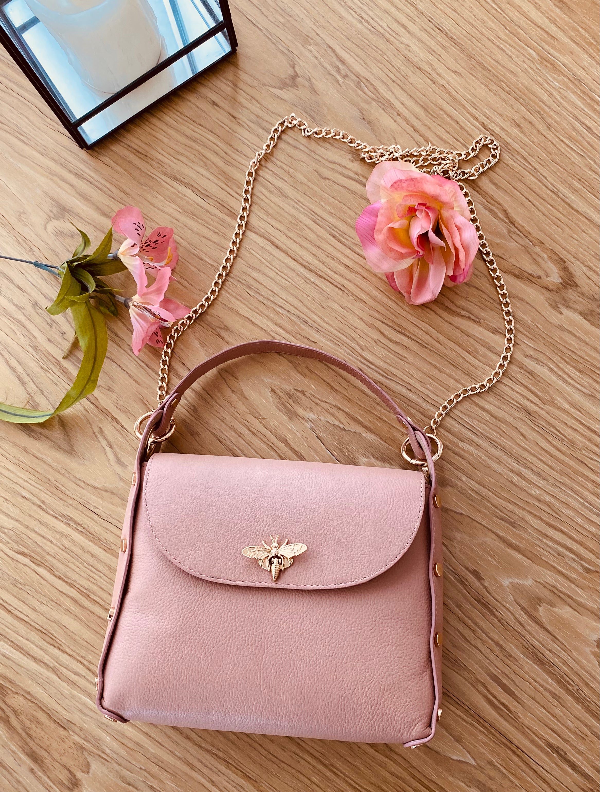 Cartera mini Bag Bee Queen - Nude