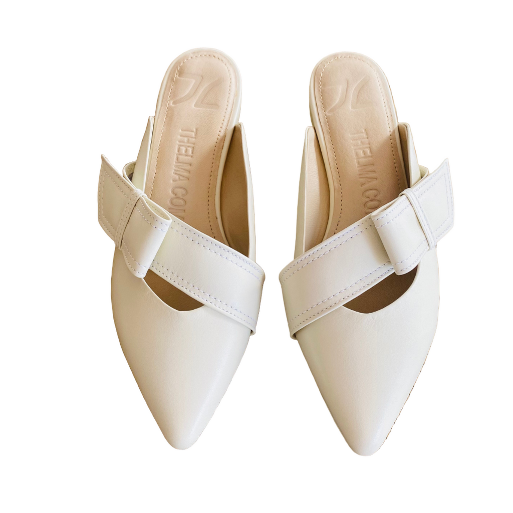 Mules de Cuero Palolem – Zapatos Destalonados de Punta Fina con Diseño Vanguardista
