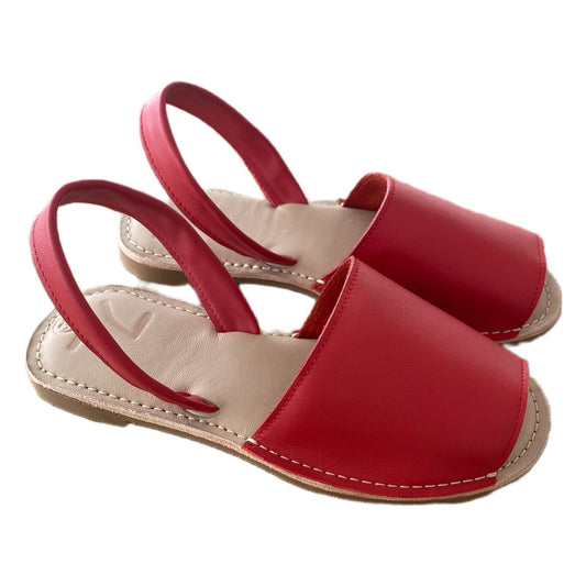 Sandalia menorquina niña - Cereza