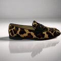 Mocasines de Cuero Animal Print - Loafers de Leopardo con Pelo Natural
